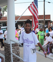 Walker Tytiana Sparks for Notasulga's WIN 2015 Steps to the Cure 3-mile walk