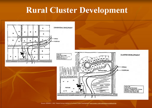 volusia county rural vs cluster map